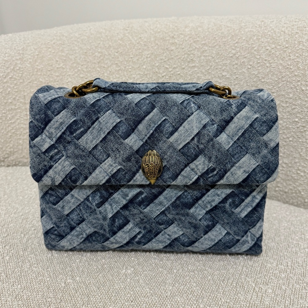 Kurt Geiger XXL DENIM KENSINGTON BAG